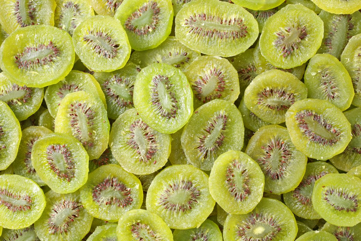 dehydrated kiwi slices