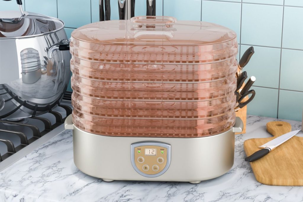 electric food dehydrator on kitchen counter