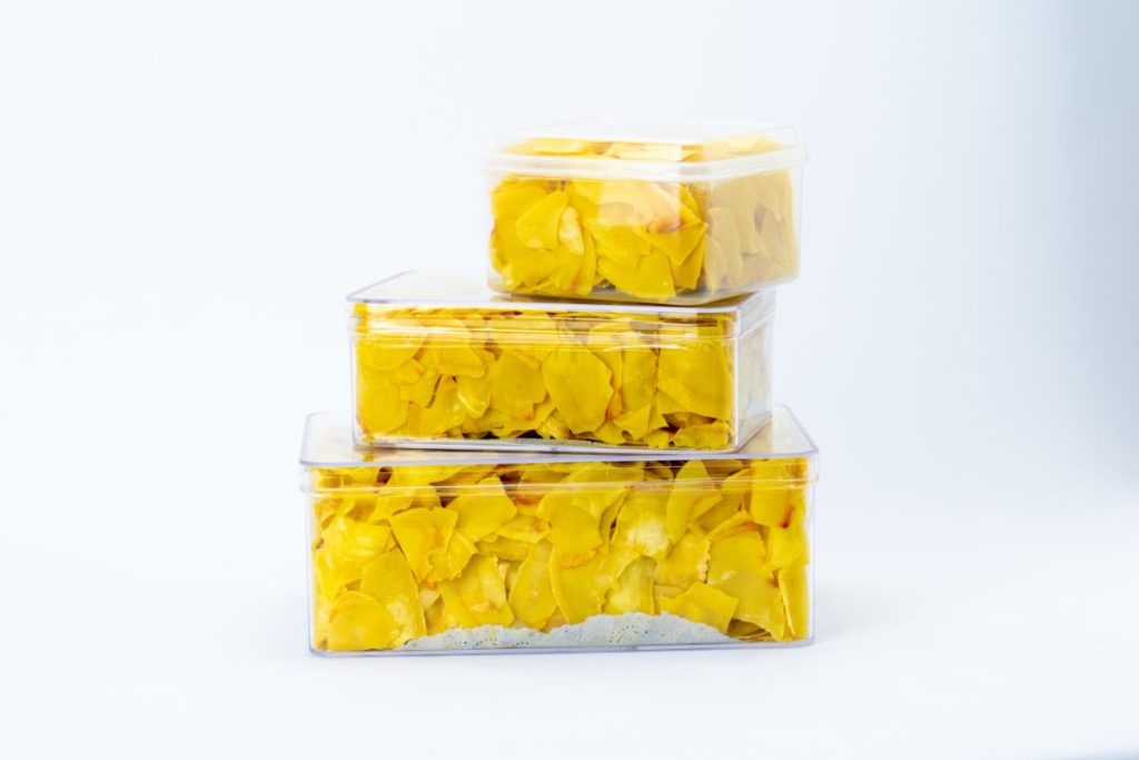 Dehydrated durian fruit slices